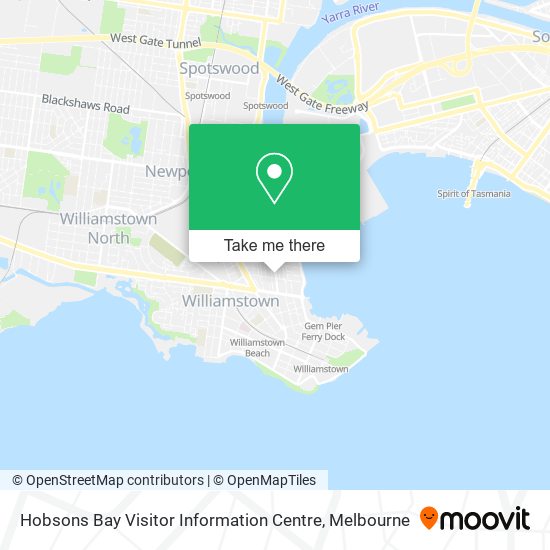 Hobsons Bay Visitor Information Centre map
