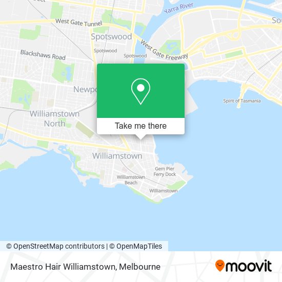 Maestro Hair Williamstown map