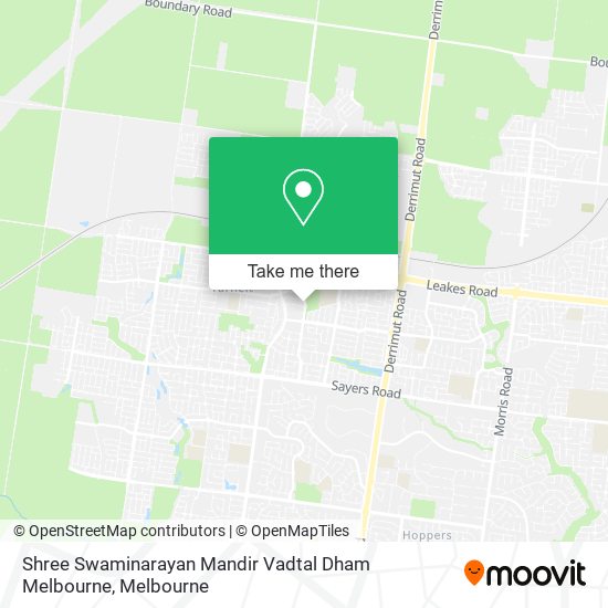 Shree Swaminarayan Mandir Vadtal Dham Melbourne map