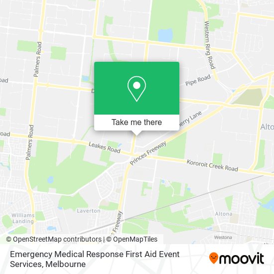 Emergency Medical Response First Aid Event Services map