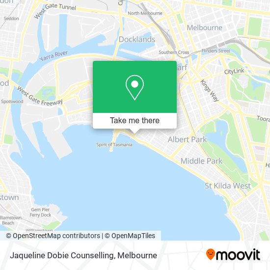 Mapa Jaqueline Dobie Counselling