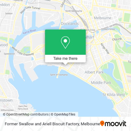 Former Swallow and Ariell Biscuit Factory map