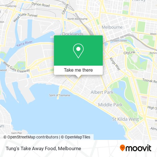 Tung's Take Away Food map