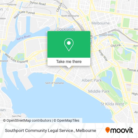 Mapa Southport Community Legal Service.