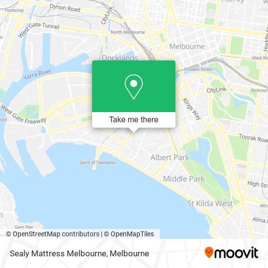 Sealy Mattress Melbourne map