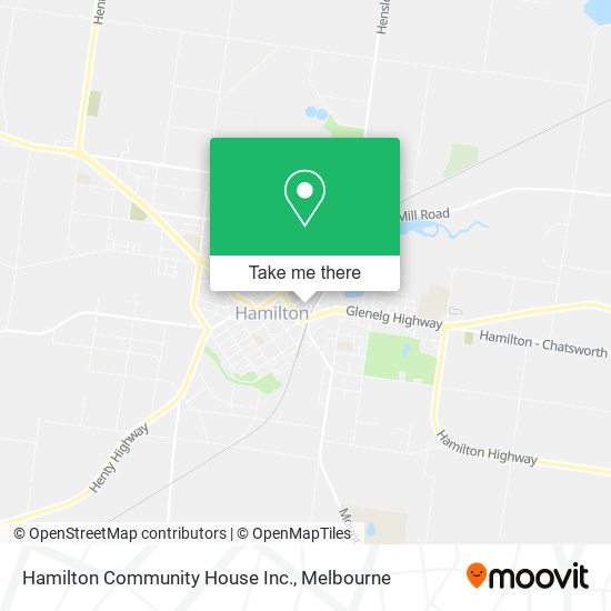 Hamilton Community House Inc. map