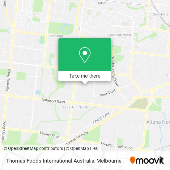 Thomas Foods International-Australia map