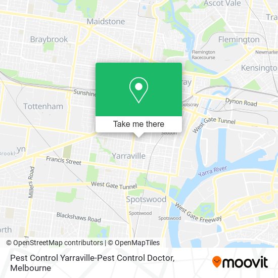 Pest Control Yarraville-Pest Control Doctor map