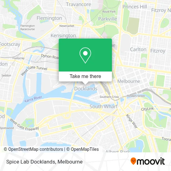 Mapa Spice Lab Docklands