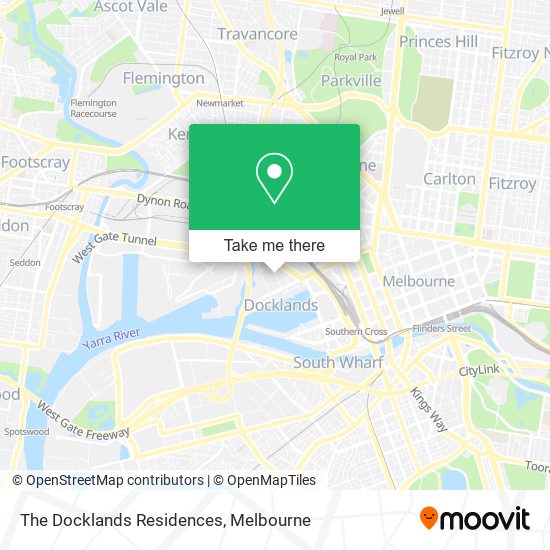 The Docklands Residences map