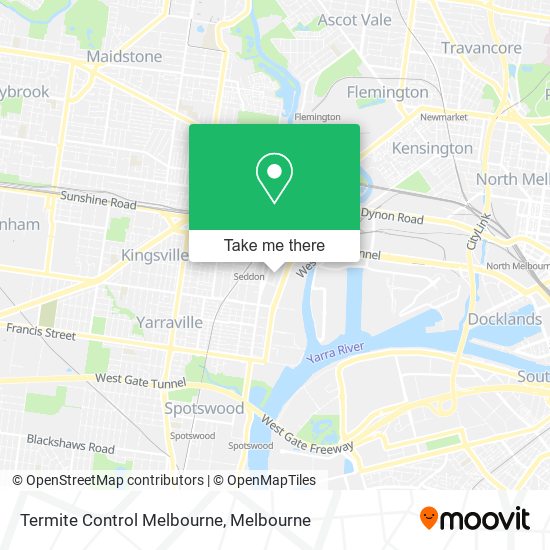 Mapa Termite Control Melbourne