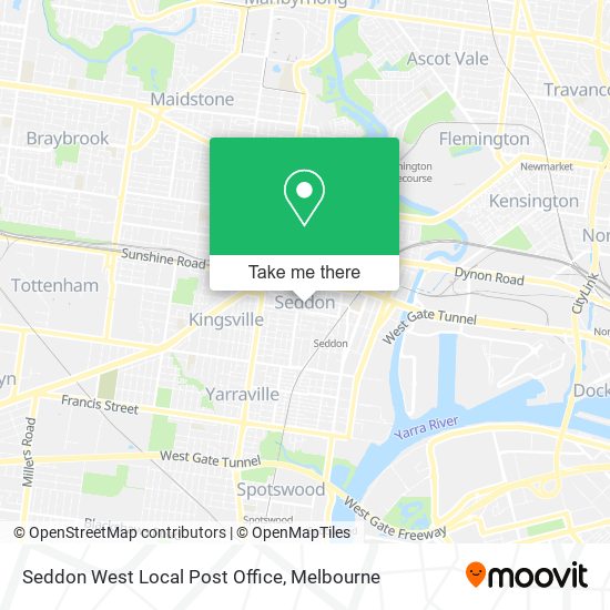 Seddon West Local Post Office map