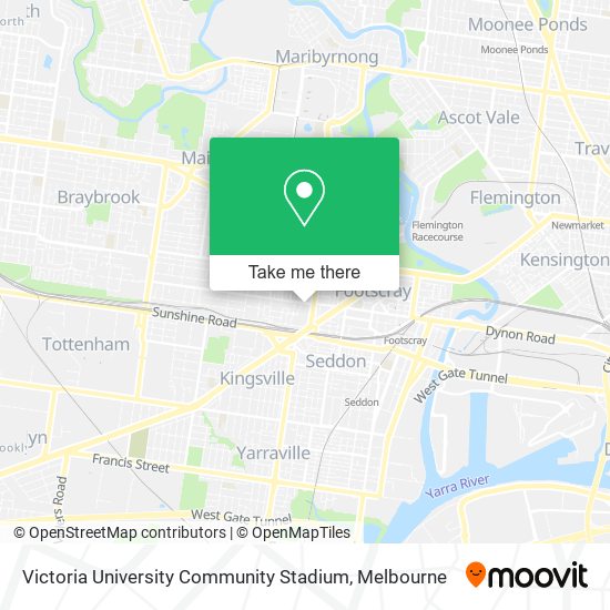 Victoria University Community Stadium map
