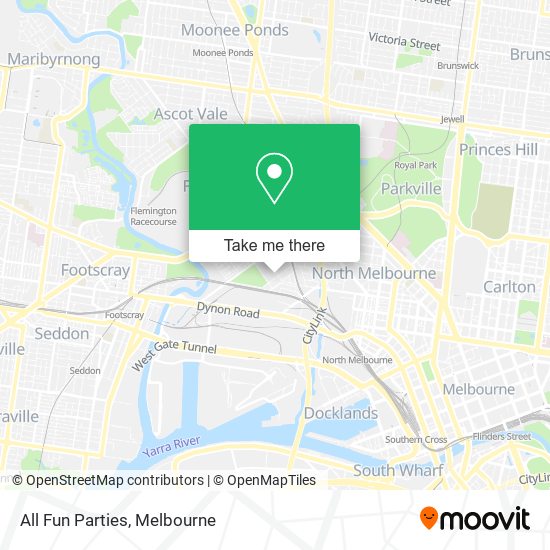 All Fun Parties map