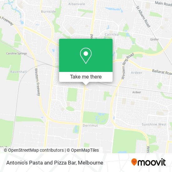 Antonio's Pasta and Pizza Bar map