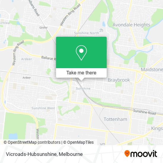 Vicroads-Hubsunshine map