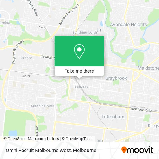 Omni Recruit Melbourne West map