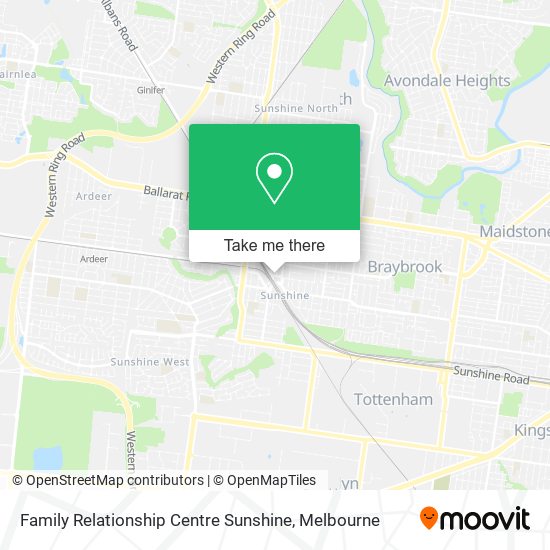 Mapa Family Relationship Centre Sunshine