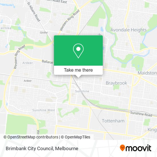 Brimbank City Council map