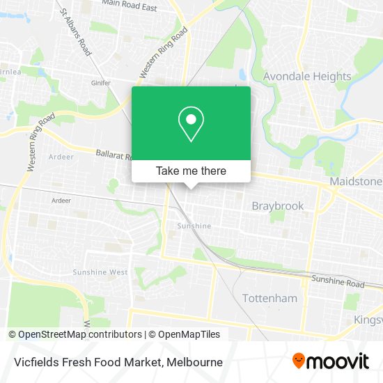 Mapa Vicfields Fresh Food Market