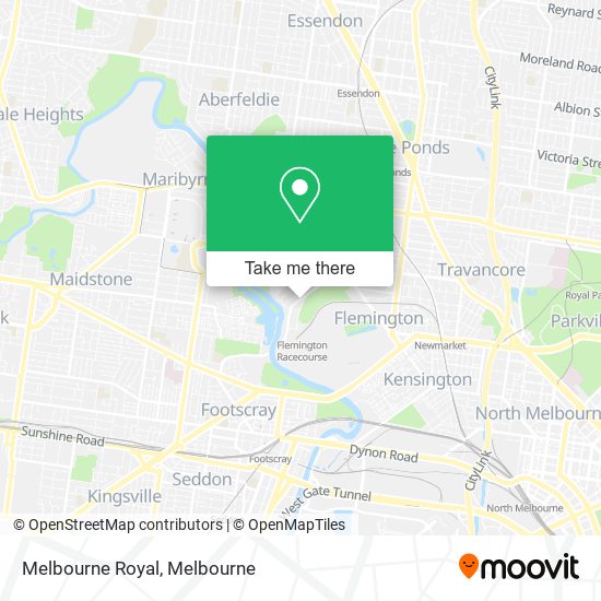Mapa Melbourne Royal
