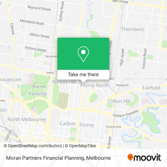 Moran Partners Financial Planning map