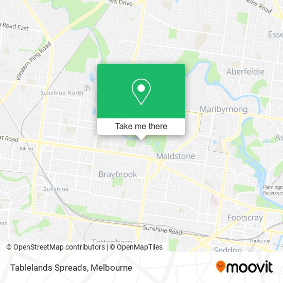 Mapa Tablelands Spreads