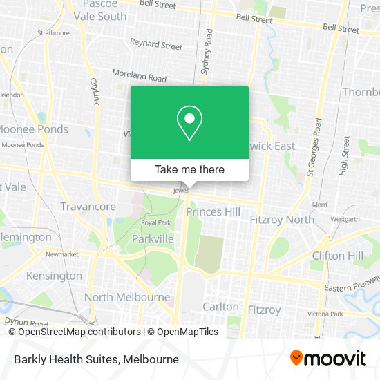 Barkly Health Suites map