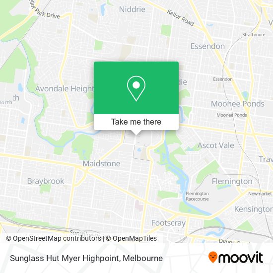 How to get to Sunglass Hut Myer Highpoint in Maribyrnong by Bus