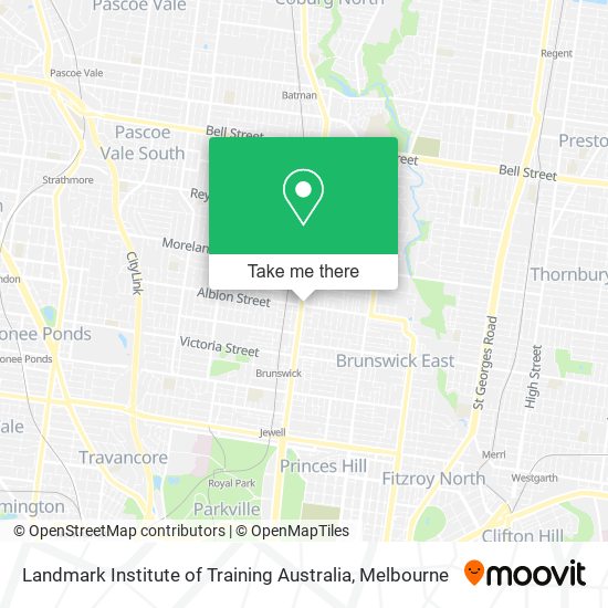 Landmark Institute of Training Australia map