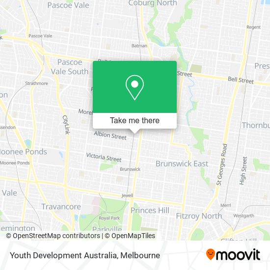 Youth Development Australia map