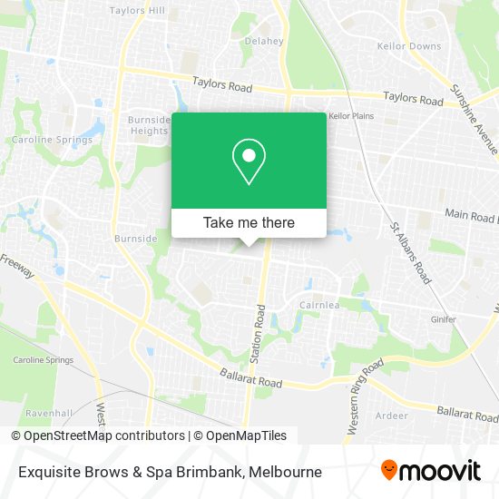 Exquisite Brows & Spa Brimbank map