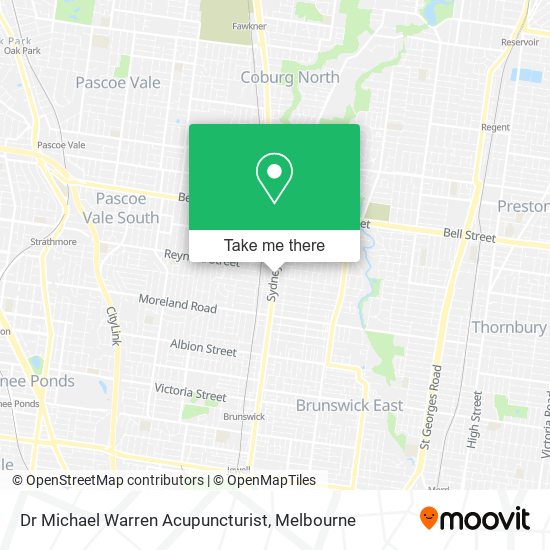 Dr Michael Warren Acupuncturist map