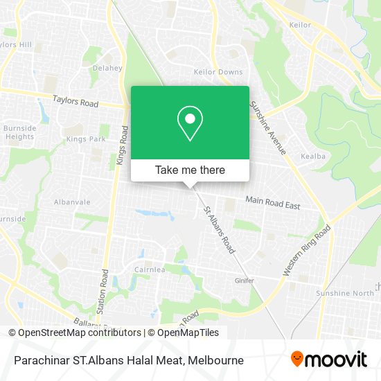 Parachinar ST.Albans Halal Meat map