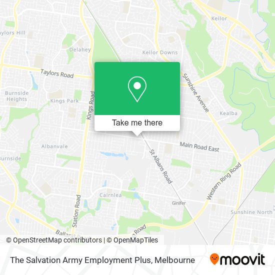 The Salvation Army Employment Plus map