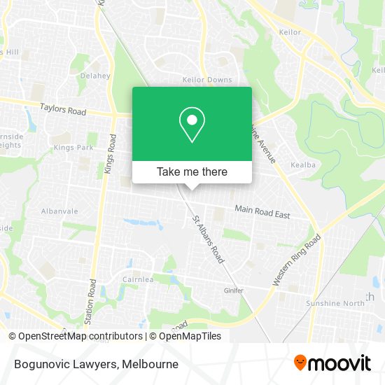 Bogunovic Lawyers map