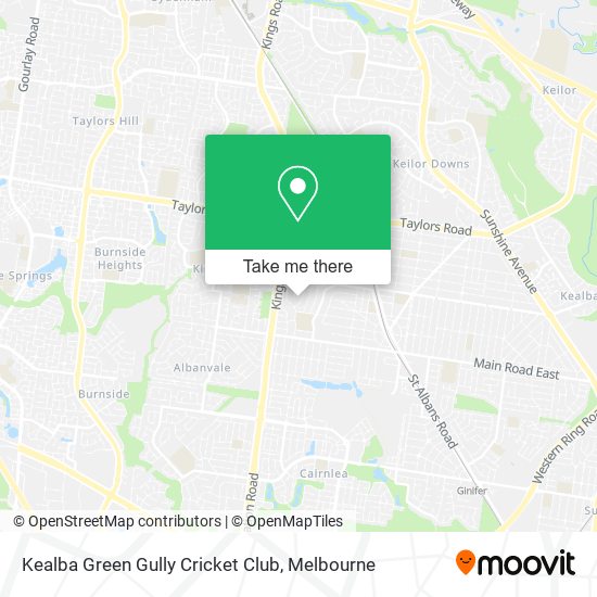 Mapa Kealba Green Gully Cricket Club