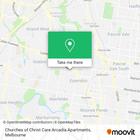 Mapa Churches of Christ Care Arcadia Apartments