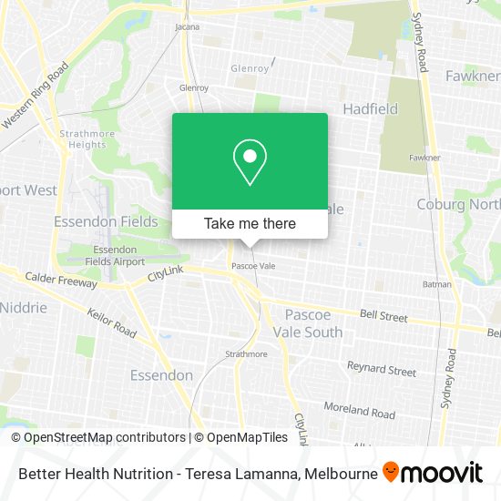 Better Health Nutrition - Teresa Lamanna map