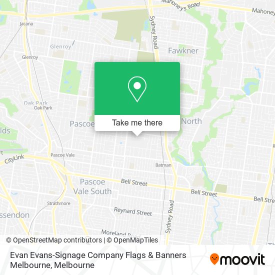 Evan Evans-Signage Company Flags & Banners Melbourne map