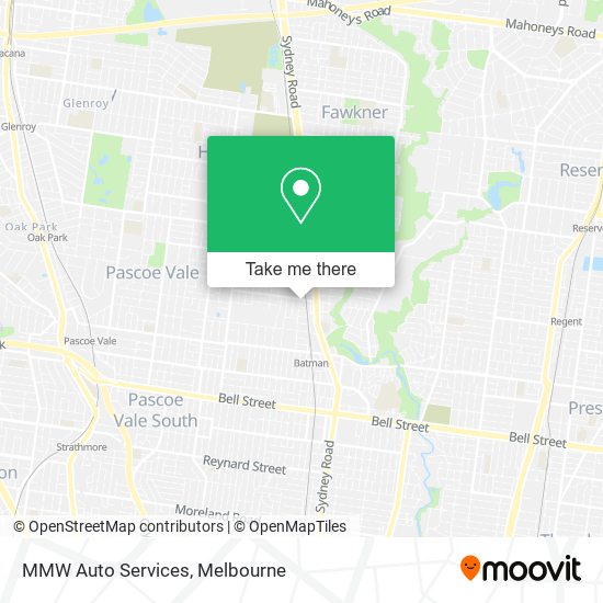 Mapa MMW Auto Services