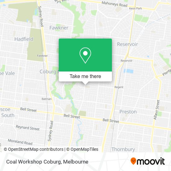 Mapa Coal Workshop Coburg