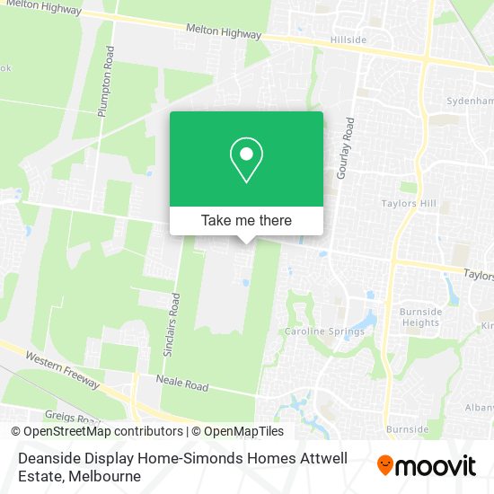 Deanside Display Home-Simonds Homes Attwell Estate map