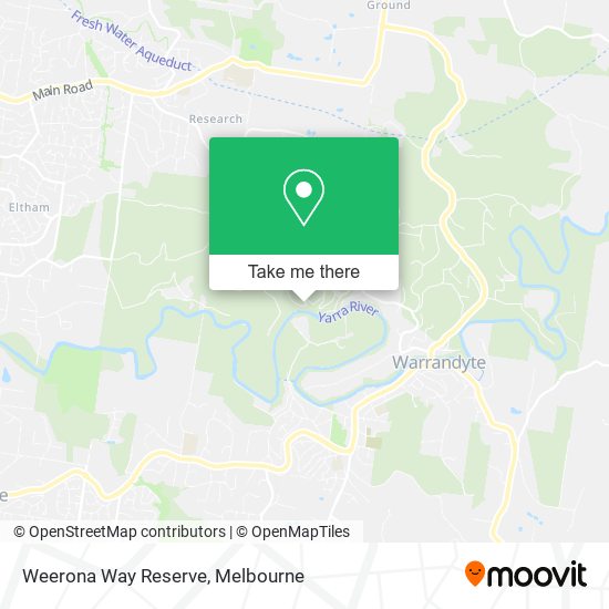 Weerona Way Reserve map