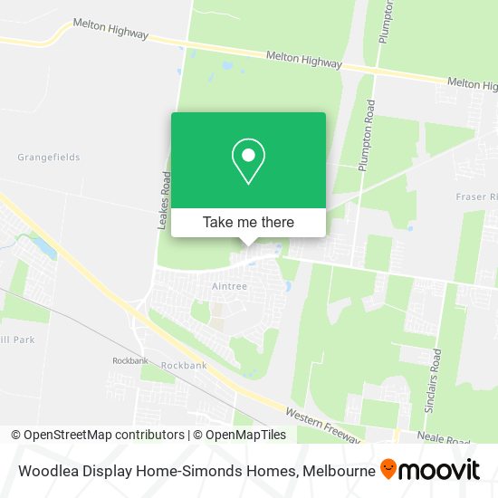 Woodlea Display Home-Simonds Homes map