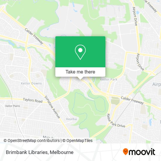 Brimbank Libraries map