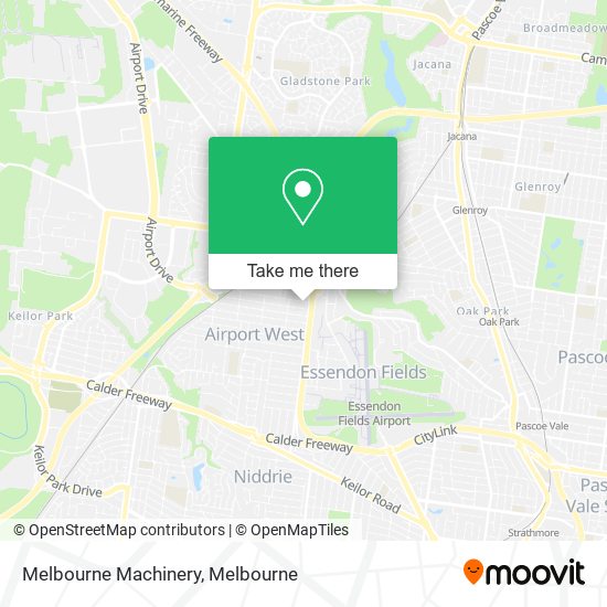 Mapa Melbourne Machinery