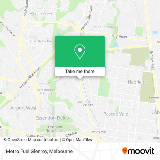 Metro Fuel Glenroy map