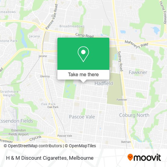 H & M Discount Cigarettes map
