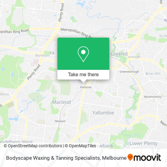 Mapa Bodyscape Waxing & Tanning Specialists